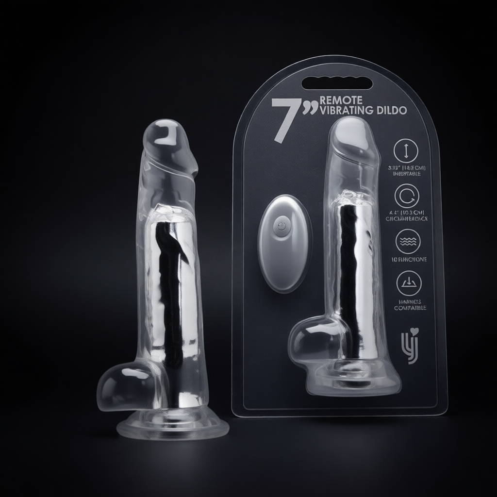 Loving Joy 7 Inch Remote Vibrating Dildo