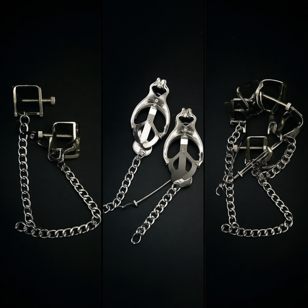 Bound to Please Nipple Clamps & Chain